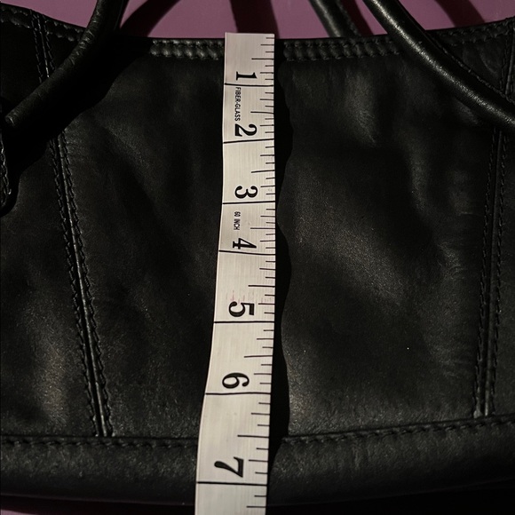 Vintage Spiegel Black Leather Hand Bag - Picture 7 of 10